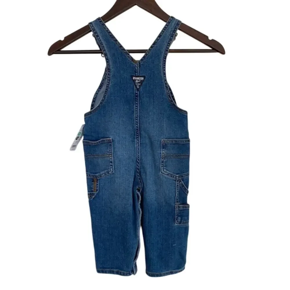OshKosh B'gosh Blue Jean Denim Overalls - 18M - NWT